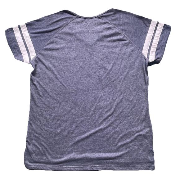 Milwaukee Brewers Women’s Large V-Neck T-Shirt Blue Short Sleeve MLB Baseball - Picture 2 of 8